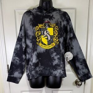 Wizarding World of Harry Potter Hufflepuff Tie-Dye Hoodie Sz. L